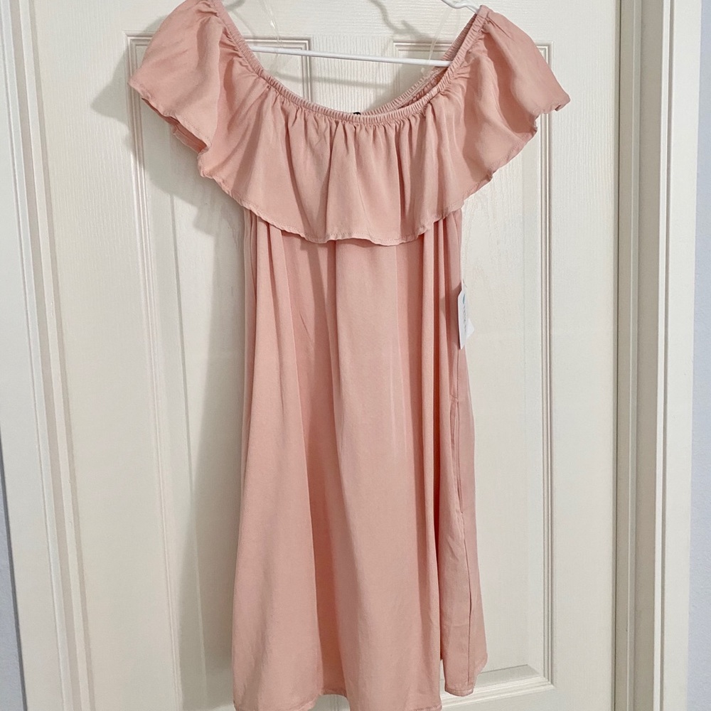 Fashion Nova, Pink Off-the-Shoulder Dress